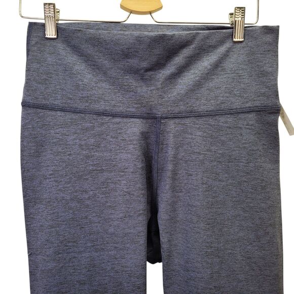 Core 10 Women's All Day Comfort 22" High-Waist Capri Yoga Legging Navy/Gray 1X - Picture 3 of 10